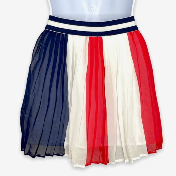 Disney Minnie Red White and Blue Pleated Skort Size L 10/12 - Picture 2 of 6